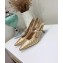 Dior Heel 6.5cm J'Adior Slingback Braided Pumps Gold 2020