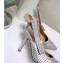 Dior Heel 9.5cm J'Adior Slingback Braided Pumps Silver 2020