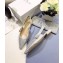 Dior J'Adior Slingback Braided Ballet Flats Silver 2020