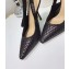 Dior Heel 9.5cm J'Adior Slingback Braided Pumps Black 2020