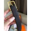 Hermes Width 3.2cm Nathan 32 Reversible Leather Belt Black/Etoupe