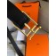 Hermes Width 3.2cm Nathan 32 Reversible Leather Belt Black/Etoupe