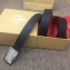 Christian Louboutin Width 3.5cm Louis Belt Leather Black/White 2020