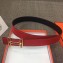 Hermes Rythme Reversible Leather Belt Red
