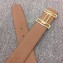 Hermes Rythme Reversible Leather Belt Brown