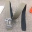 Hermes Rythme Reversible Leather Belt Gray