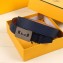 Fendi Width 3.5cm Bag Bugs Eyes Belt Dark Blue
