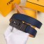 Fendi Width 3.5cm Bag Bugs Eyes Belt Dark Blue
