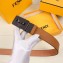 Fendi Width 3.5cm Bag Bugs Eyes Belt Brown