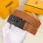 Fendi Width 3.5cm Bag Bugs Eyes Belt Brown