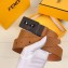 Fendi Width 3.5cm Bag Bugs Eyes Belt Brown