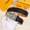 Fendi Width 3.5cm Bag Bugs Eyes Belt Black