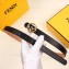 Fendi Width 2cm F is Fendi Logo Round Buckle Belt Black/Gold