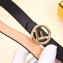 Fendi Width 2cm F is Fendi Logo Round Buckle Belt Black/Gold