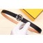Fendi Width 2cm F is Fendi Logo Round Buckle Belt Black/Silver