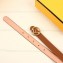 Fendi Width 2cm F is Fendi Logo Round Buckle Belt Brown/Gold