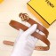 Fendi Width 2cm F is Fendi Logo Round Buckle Belt Brown/Gold