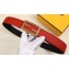 Fendi Width 3.5cm FF Stud Buckle Baguette Belt Red