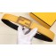 Fendi Width 3.5cm FF Stud Buckle Baguette Belt Yellow