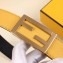 Fendi Width 3.5cm FF Stud Buckle Baguette Belt Yellow