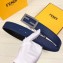 Fendi Width 3.5cm FF Stud Buckle Baguette Belt Blue
