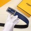 Fendi Width 3.5cm FF Stud Buckle Baguette Belt Blue