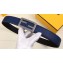 Fendi Width 3.5cm FF Stud Buckle Baguette Belt Blue