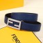 Fendi Width 3.5cm FF Stud Buckle Baguette Belt Blue