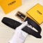 Fendi Width 3.5cm FF Stud Buckle Baguette Belt Black