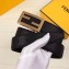 Fendi Width 3.5cm FF Stud Buckle Baguette Belt Black