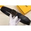 Fendi Width 3.8cm Embossed Logo FF Buckle Belt Black/Gold