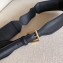 Gucci Leather Belt with Horsebit 600636 Black