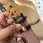 Gucci Width 3.5cm GG Canvas Belt with Double G Buckle Coffee
