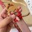 Gucci Width 3.5cm GG Canvas Belt with Double G Buckle Red