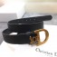 Dior Width 3cm Logo Buckle Belt Black 2020