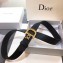 Dior Width 3cm Logo Buckle Belt Black 2020