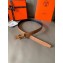 Hermes Width 2.4cm Mors H Reversible Leather Belt Black/Brown