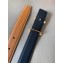 Hermes Width 2.4cm Mors H Reversible Leather Belt Black/Brown