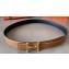 Hermes Width 2.4cm Mors H Reversible Leather Belt Black/Brown