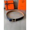 Hermes Width 2.4cm Mors H Reversible Leather Belt Black/Brown
