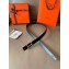 Hermes Width 2.4cm Mors H Reversible Leather Belt Black