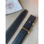 Hermes Width 2.4cm Mors H Reversible Leather Belt Black