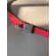 Hermes Width 1.3cm Romance Reversible Leather Belt Red/White