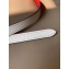 Hermes Width 1.3cm Romance Reversible Leather Belt Red/White