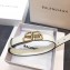 Balenciaga Width 2.5cm BB Thin Belt Leather White 2020