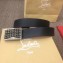 Christian Louboutin Width 3.5cm Louis Belt Leather Black 2020