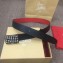 Christian Louboutin Width 3.5cm Louis Belt Leather Black 2020