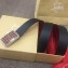 Christian Louboutin Width 3.5cm Louis Belt Leather Black/Red 2020
