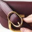 Valentino Supervee Calfskin Crossbody Large Bag Burgundy/Gold 2020