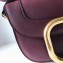 Valentino Supervee Calfskin Crossbody Large Bag Burgundy/Gold 2020